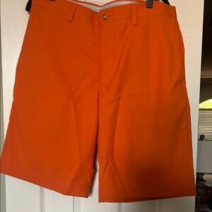 Callaway Men's Vibrant Orange Flat Front Shorts